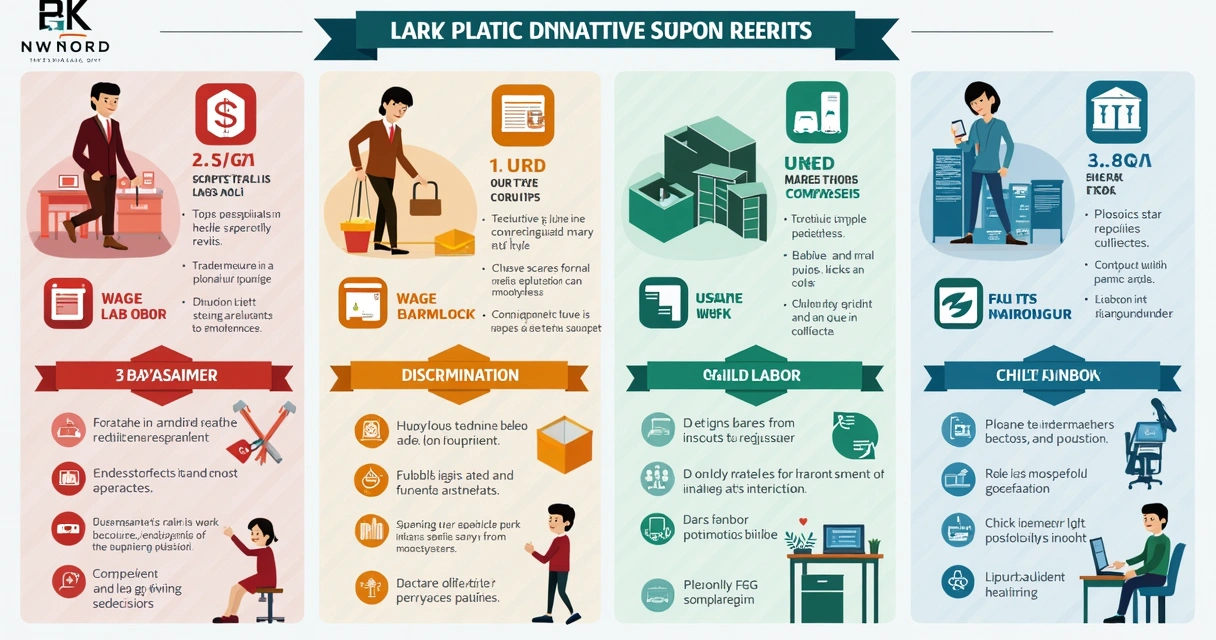 Gráfico de tipos de denúncias trabalhistas mais comuns 