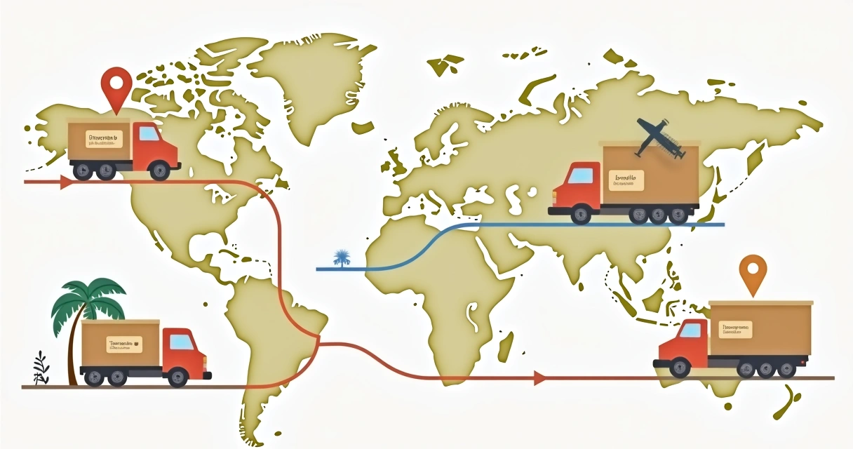 Diferentes tipos de frete exibidos em marketplace online 