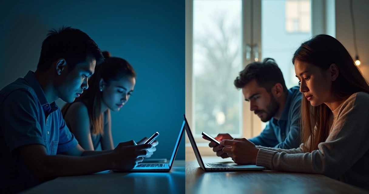 Diferenças de horários de resposta para públicos distintos 