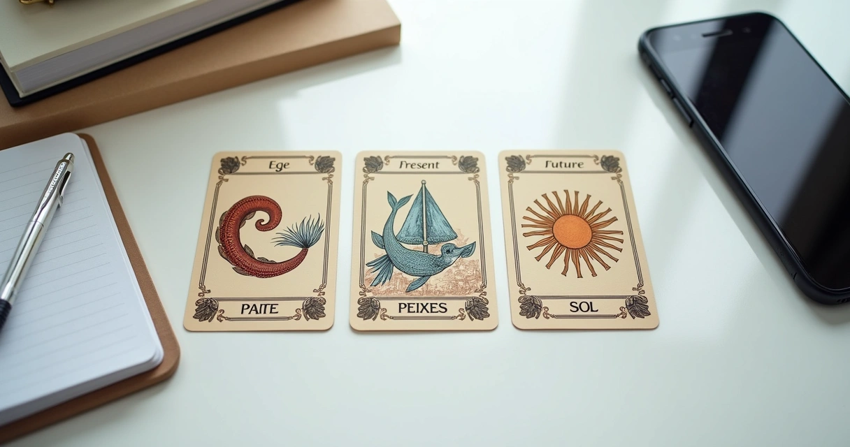 Tiragem de três cartas do baralho cigano para trabalho e dinheiro 