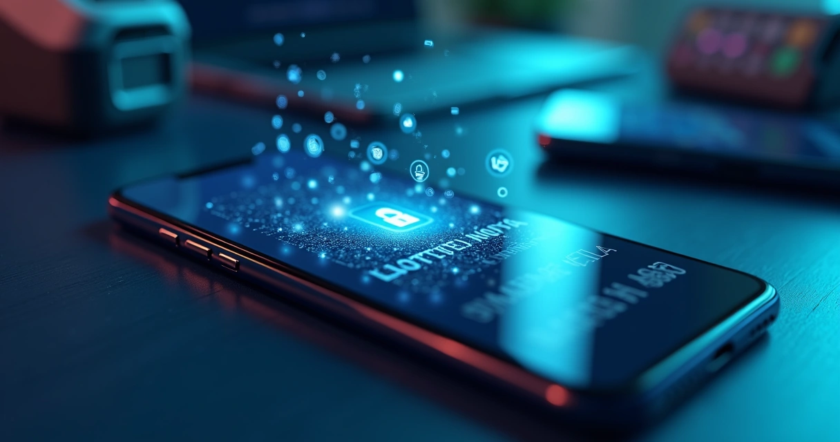 Cartão de crédito digital sendo tokenizado com ícone de cadeado e dados protegidos 