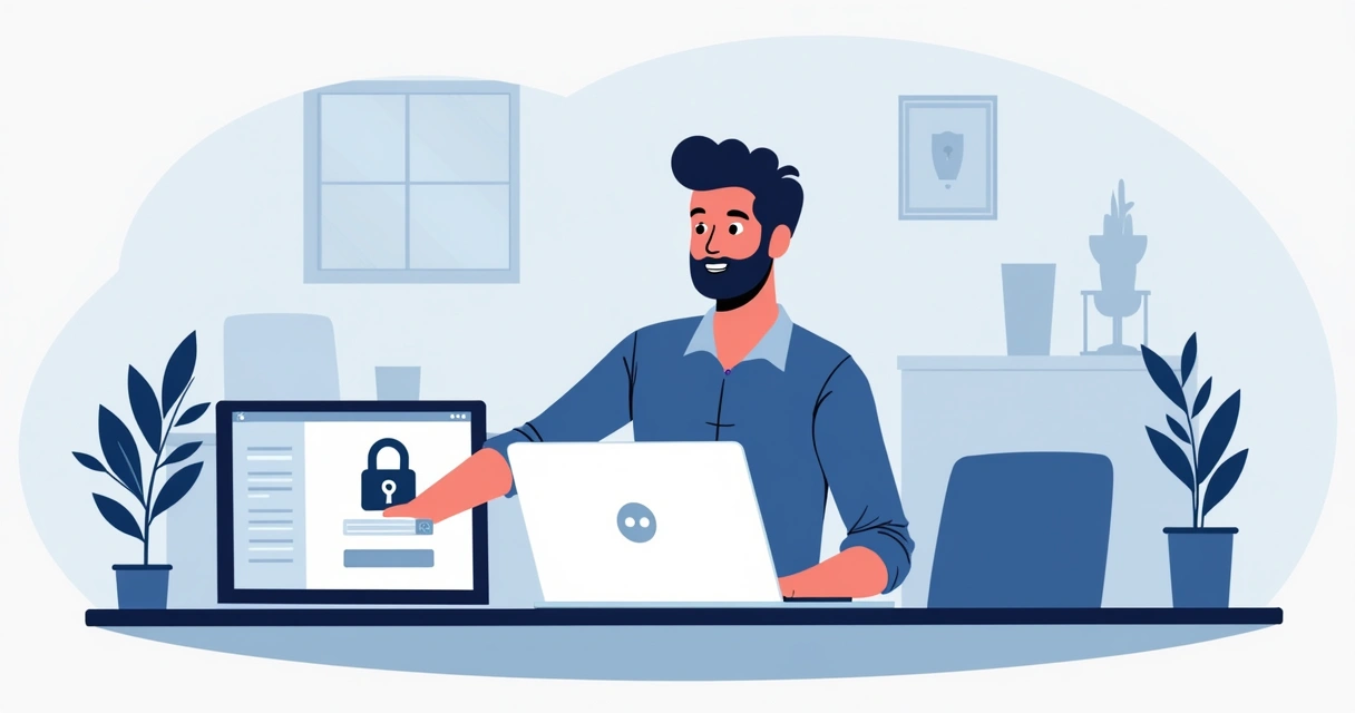 Token U2F sendo usado em computador corporativo 