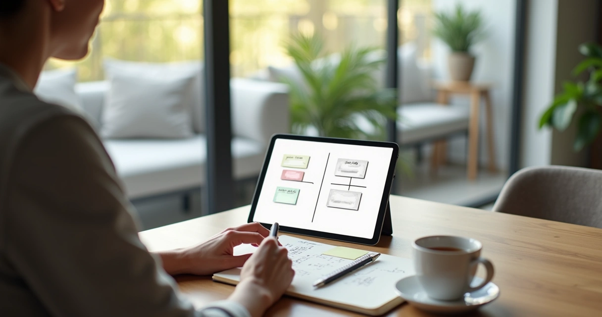 Pessoa avaliando caminhos diferentes antes de tomar uma decisão consciente 