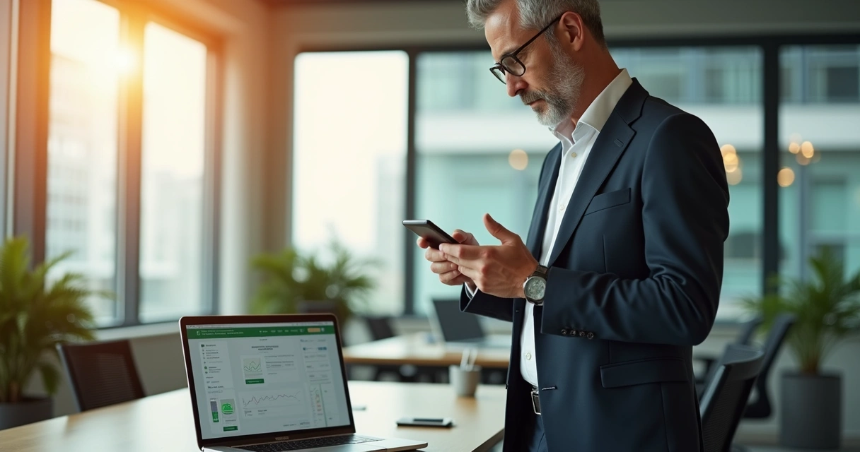 Executivo recebe relatório no celular e toma decisão rápida