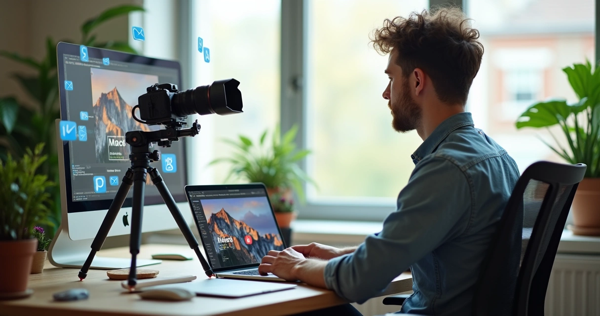 Produção de conteúdo no topo do funil, com artigos e vídeos