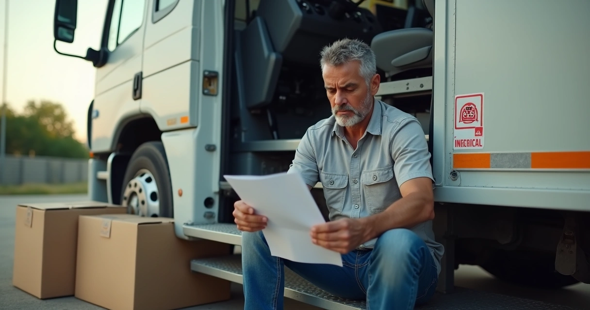 Caminhoneiro afastado do trabalho por doença 