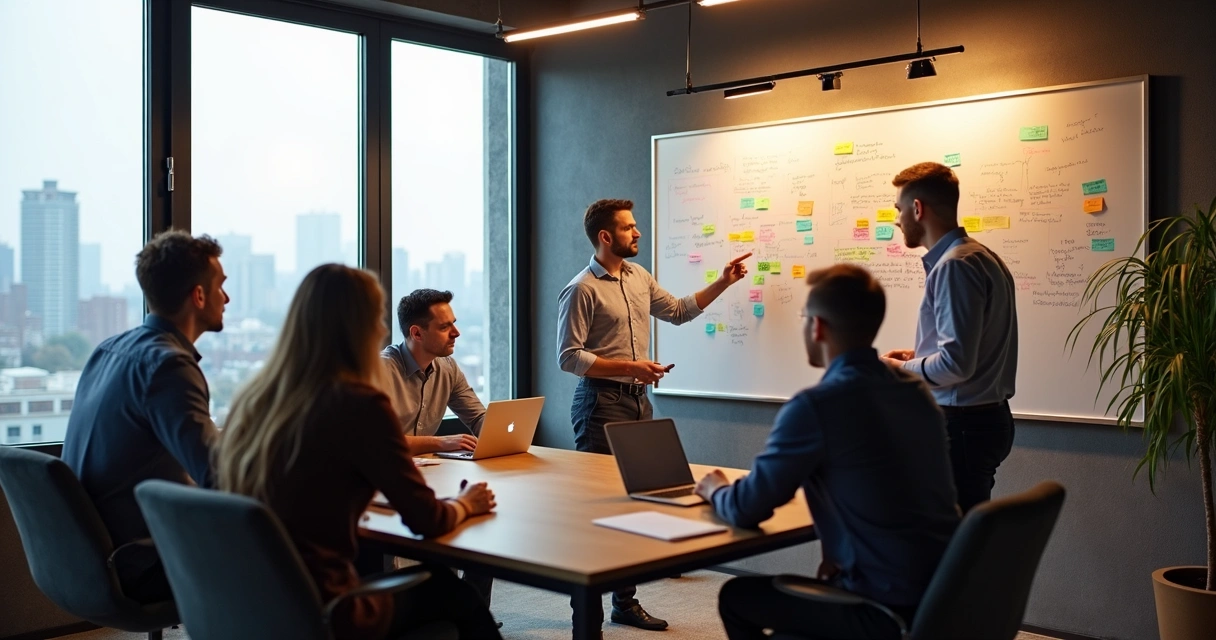 Equipe trabalhando de forma colaborativa em sala privativa de coworking em Betim 