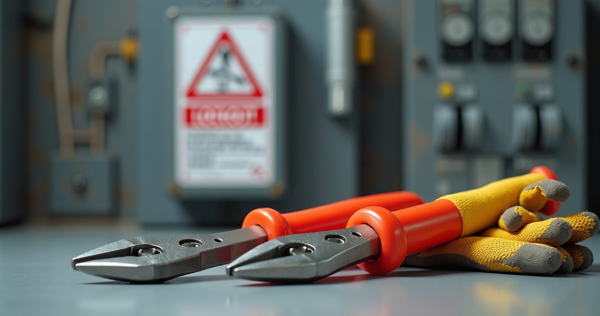Ferramentas e equipamentos para trabalho com eletricidade 