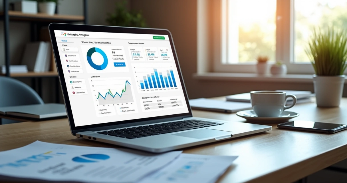 Dashboard showing website click statistics and promo codes tracked from social media posts.
