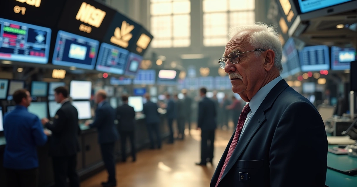 Trader experiente observando padrões no pregão 