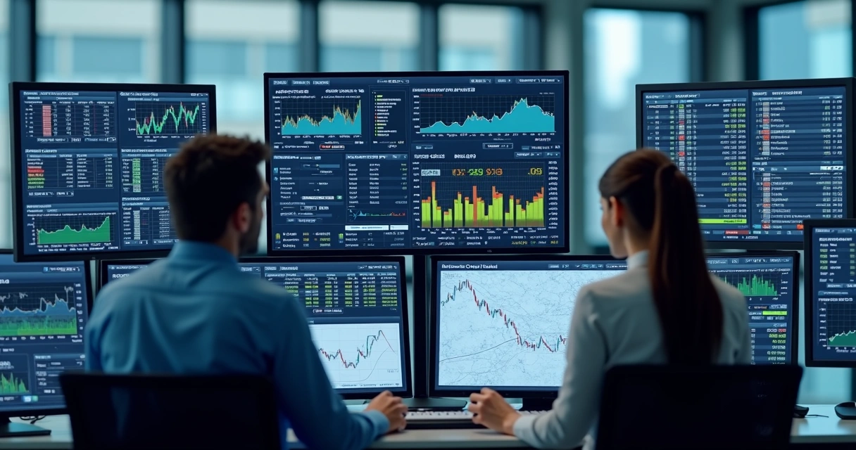 Trading desk dashboard with real-time risk analytics 