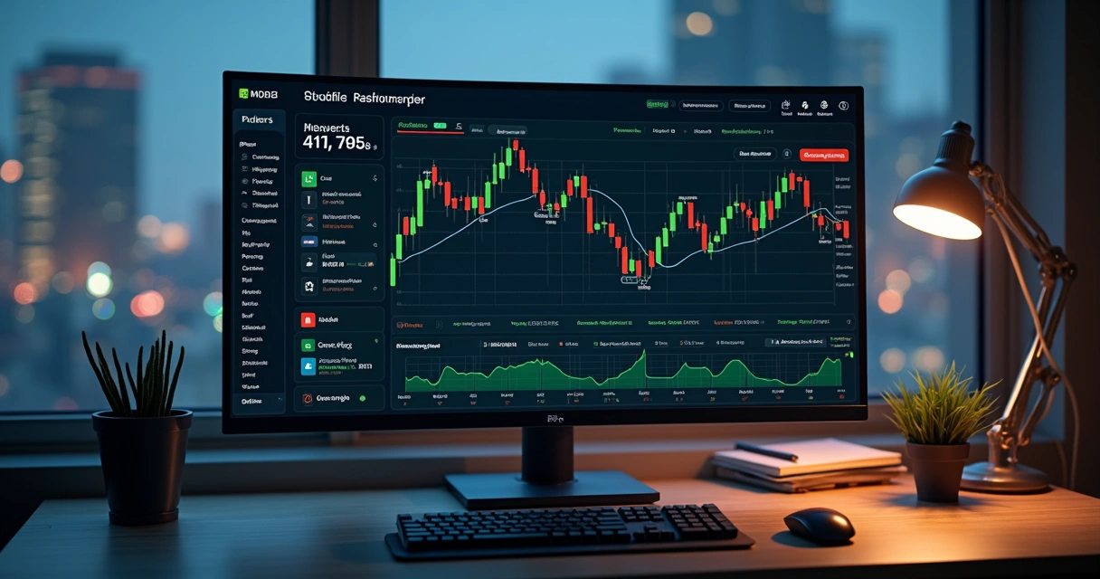 Painel de trading com múltiplas contas de exchange conectadas por API 