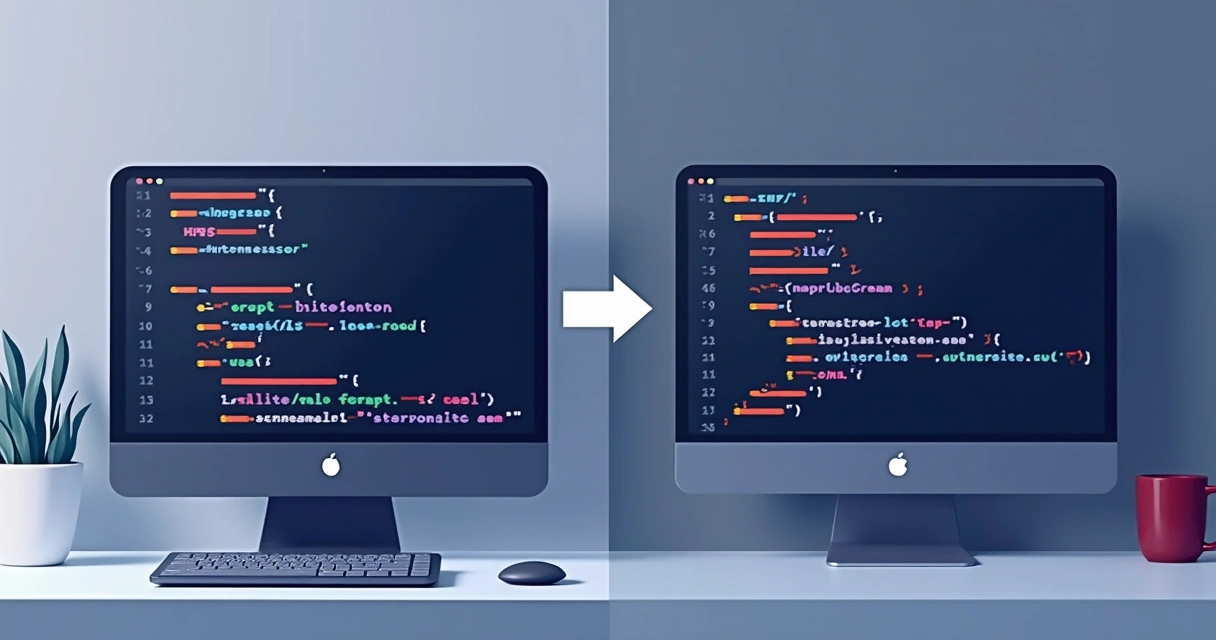 Sugestão visual do Codex traduzindo código PHP para JavaScript