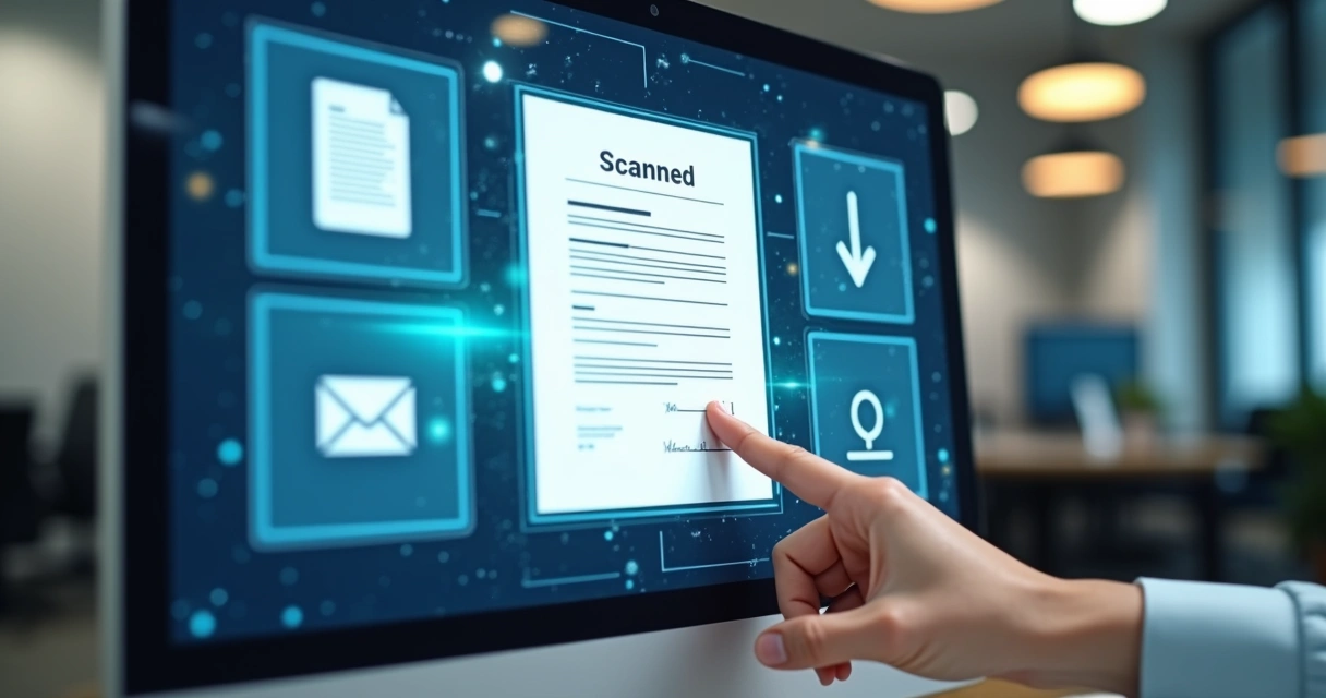 Documento sendo enviado online para tradução em tela de computador 