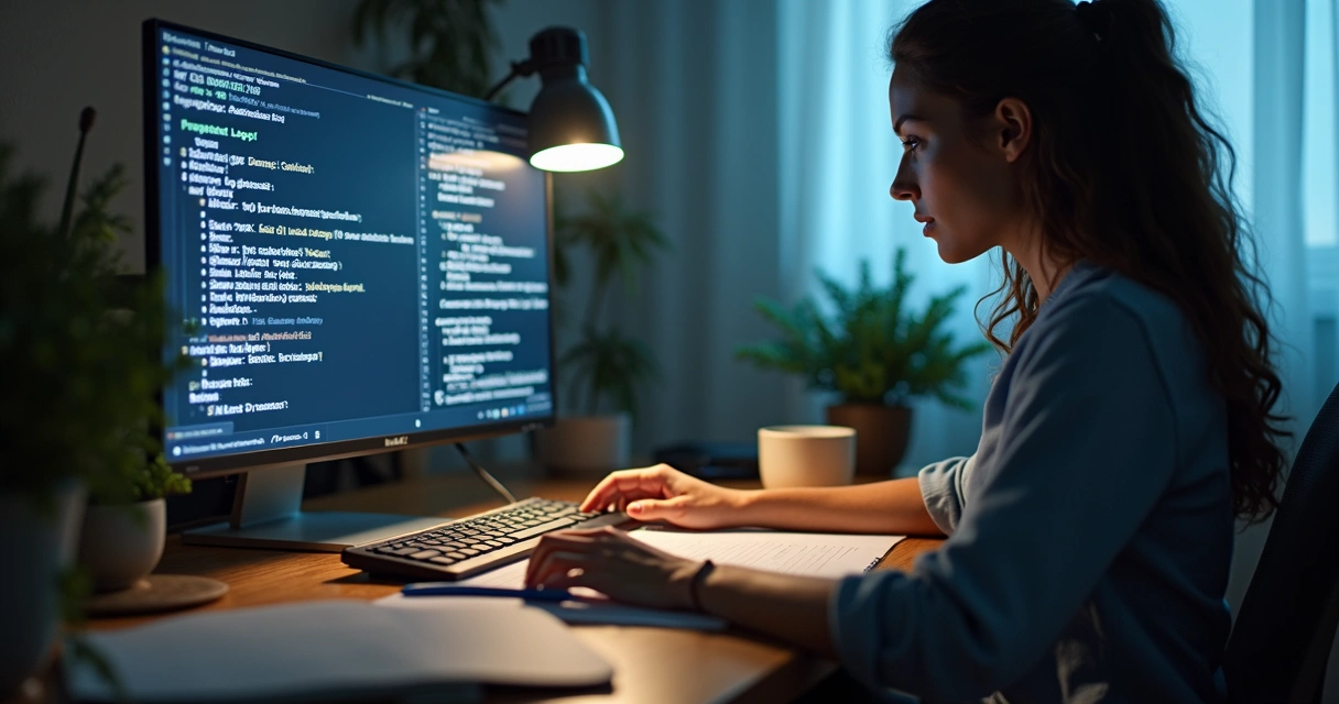 Tradução e legendas de texto em tela de computador 