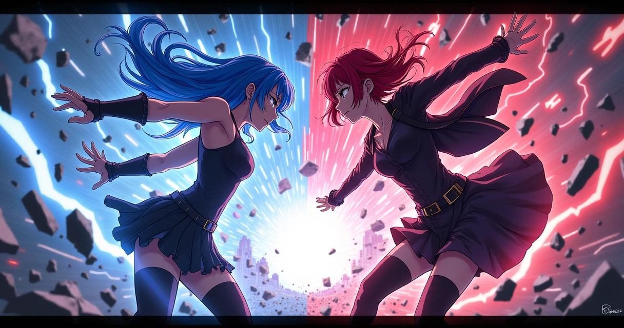 Cena do teaser trailer do anime Psyren com Ageha Yoshina e Sakurako Amamiya