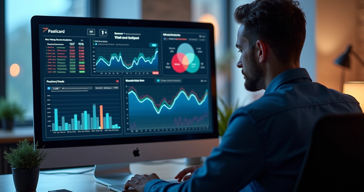 Representação visual de dashboard de segurança digital para pagamentos online 