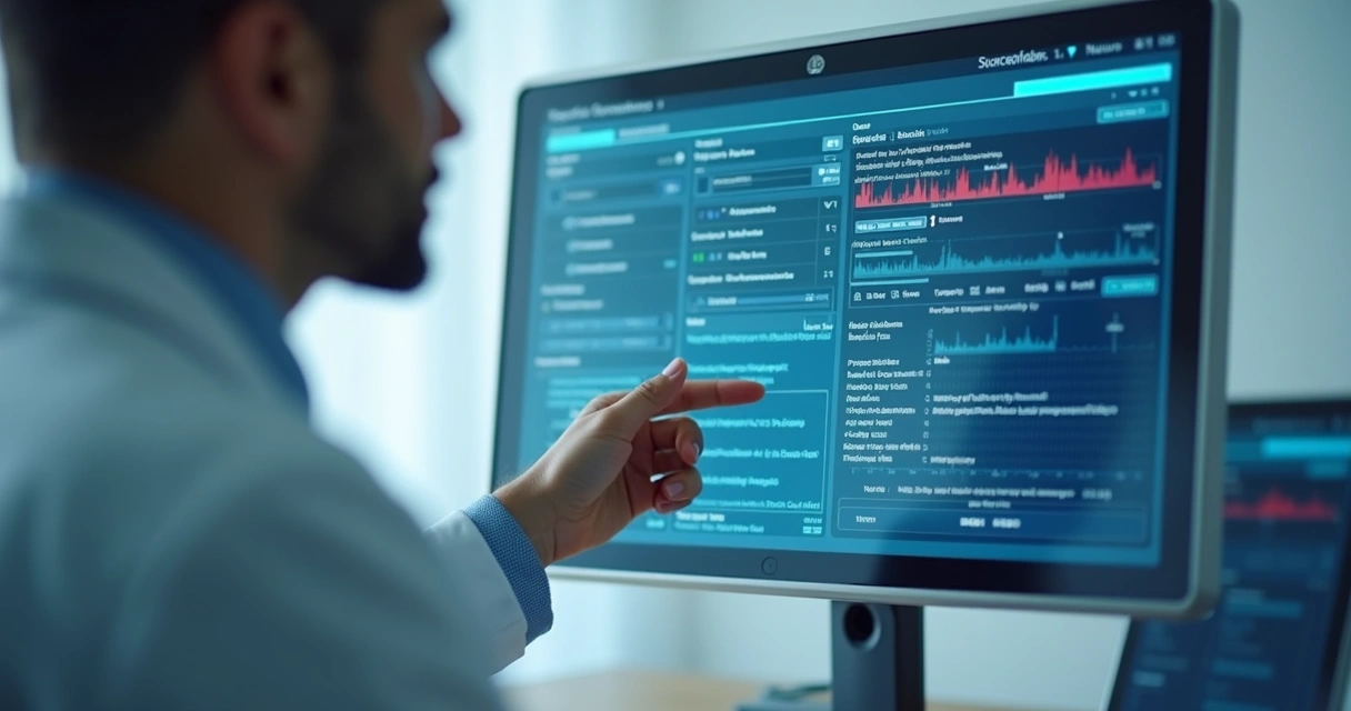 Plataforma digital transcrevendo consulta médica em tempo real 