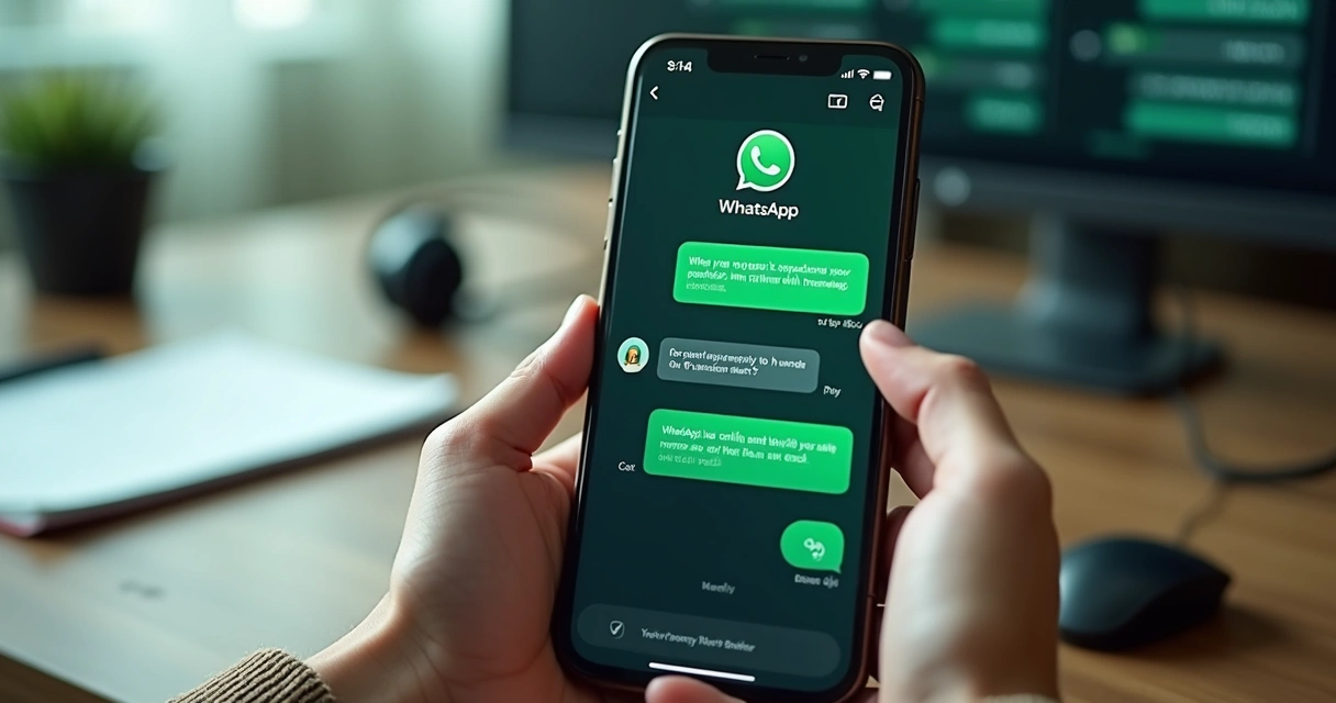 Transferência do chatbot para atendente humano no celular 