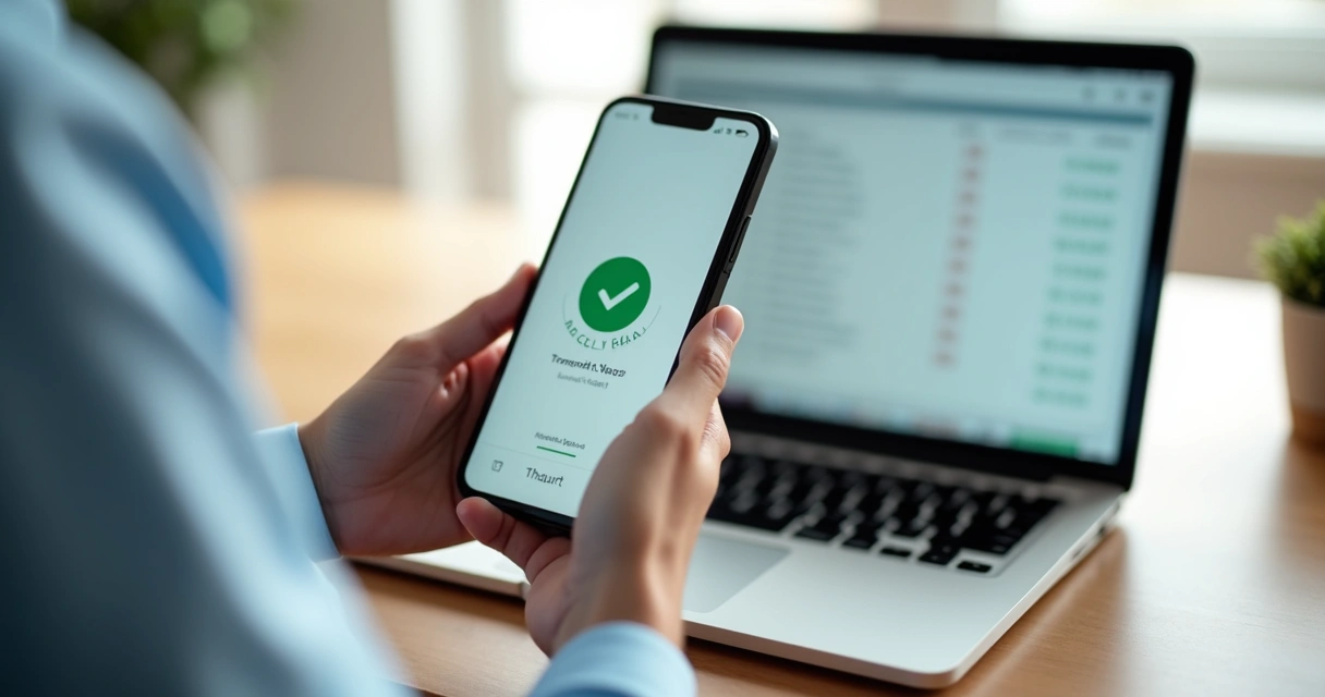 Como Mandar Dinheiro dos EUA para o Brasil: Opções, Taxas e Regras 1 Pessoa acessando aplicativo de transferência no celular e acompanhando envio de dólares