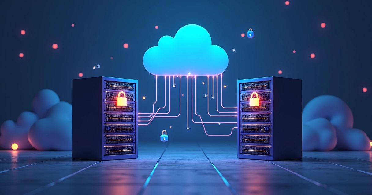 Transferência de dados entre servidores e nuvem 