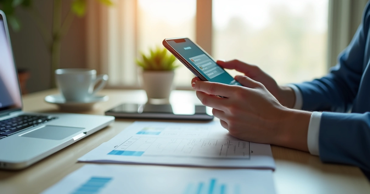 Pessoa usando smartphone para realizar portabilidade de salário entre bancos digitais 