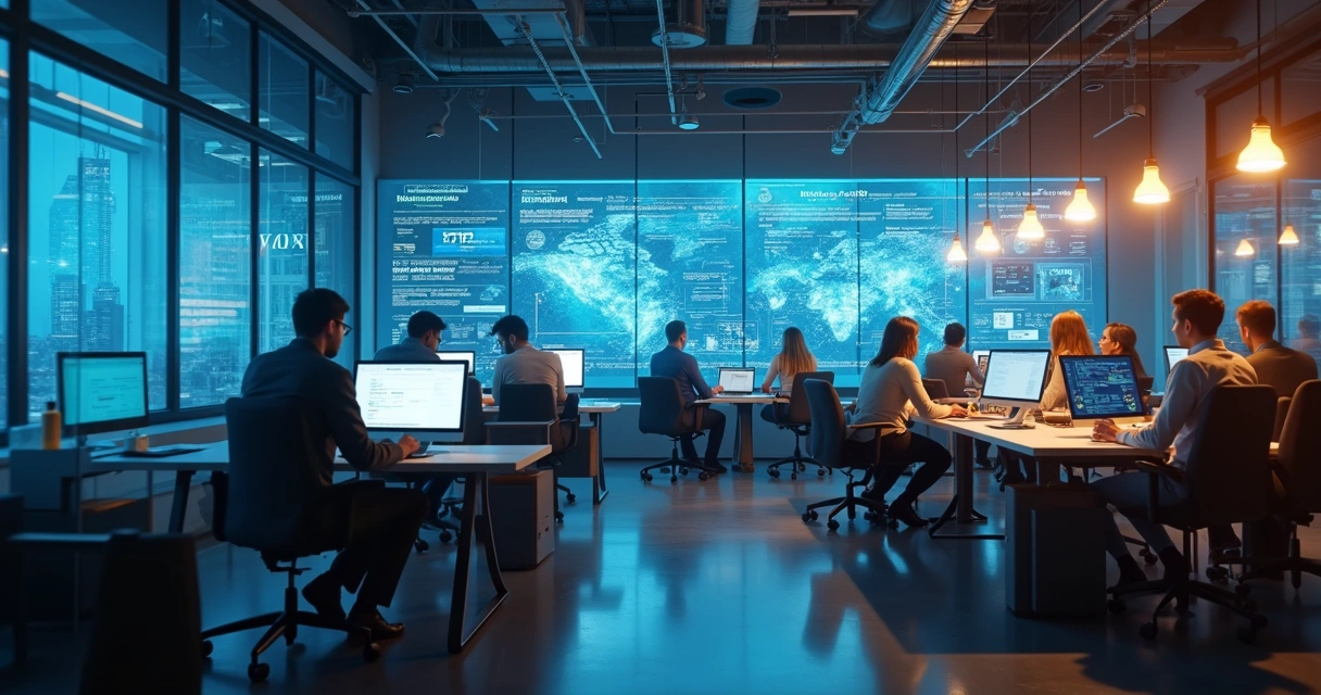 Negócios se transformando digitalmente com o auxílio de IA 