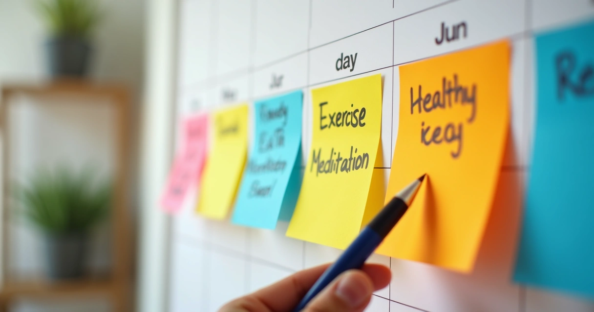 Calendário marcando transformação de hábitos ao longo dos dias 