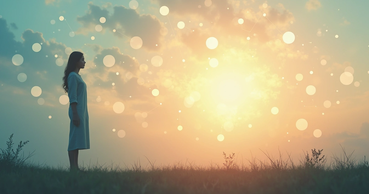 Representación de transformación personal y equilibrio interior 