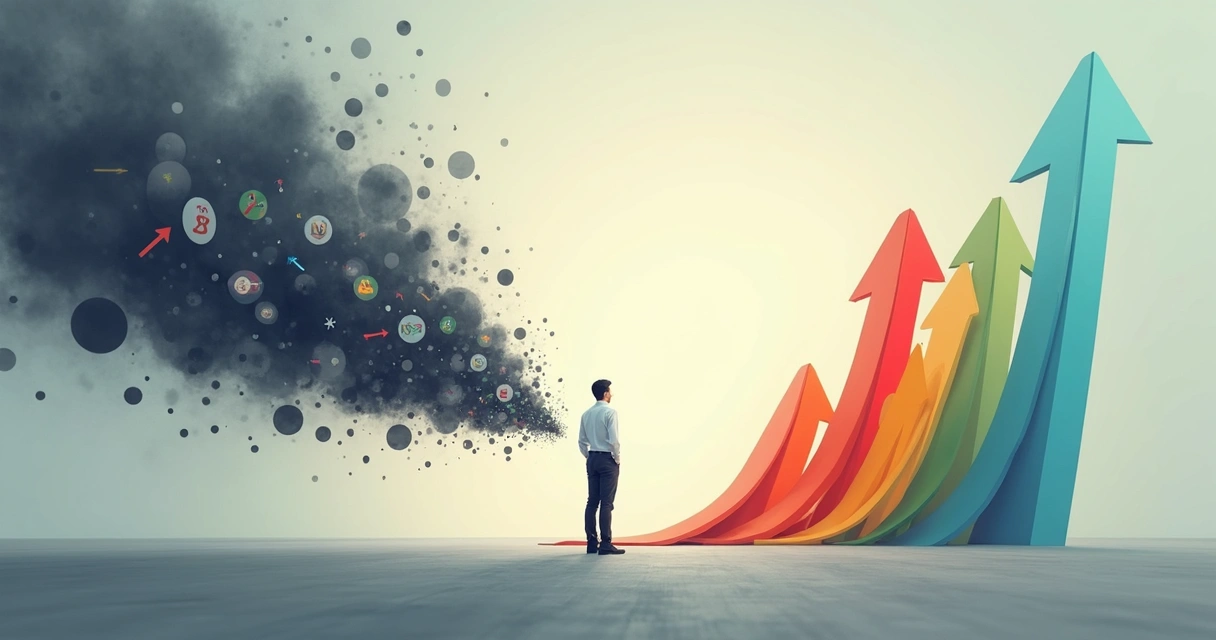 Conceptual illustration of transforming toxic feedback into personal growth