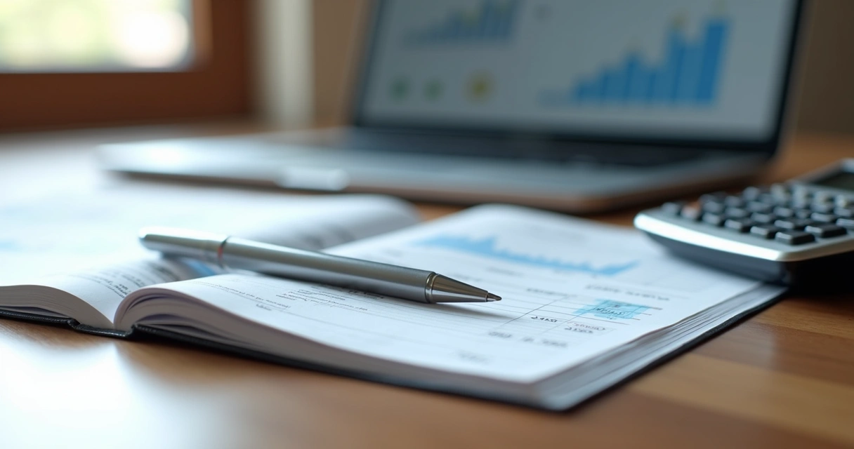 Documentos empresariais sobre mesa com caneta e calculadora, ilustrando mudança de EIRELI para Sociedade Limitada Unipessoal 