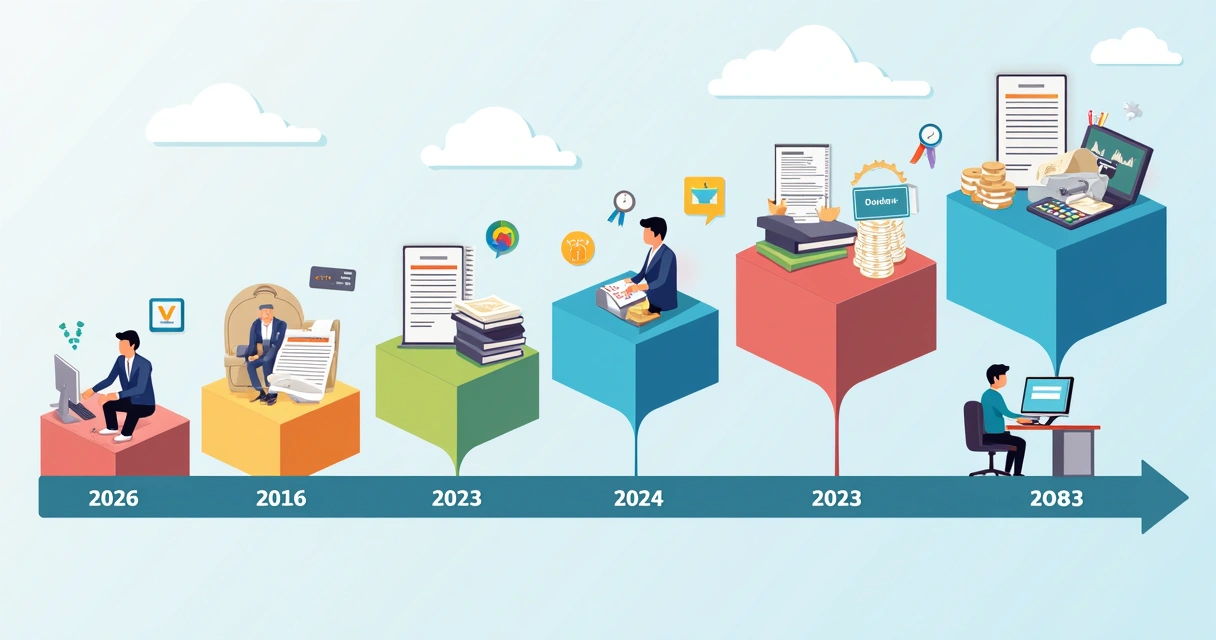 Gráfico ilustrando coexistência de tributos atuais e novos até 2032