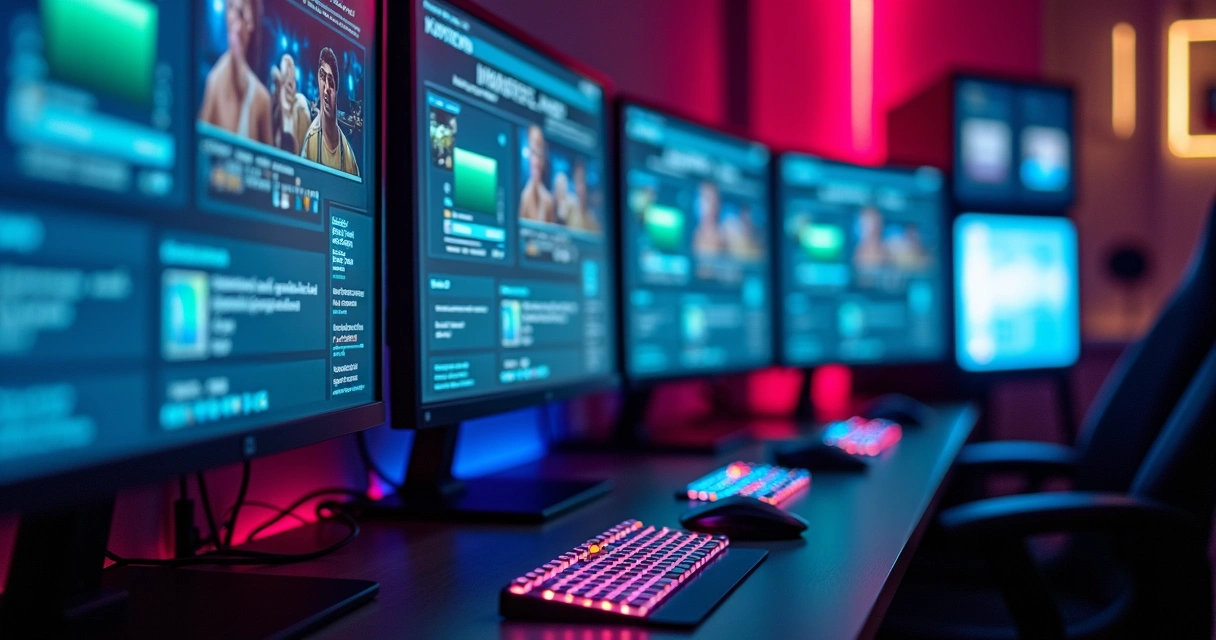 Painel de transmissão digital mostrando dados de engajamento da Kings League 