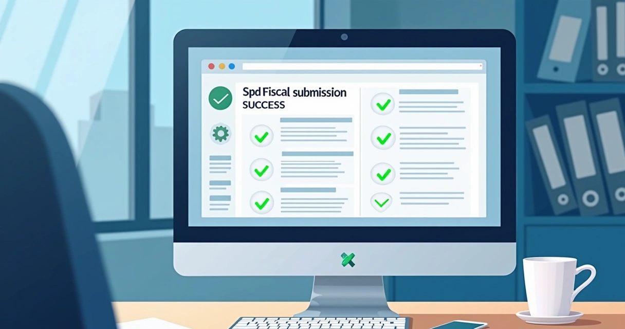 Tela de transmissão digital Sped com confirmações de sucesso 