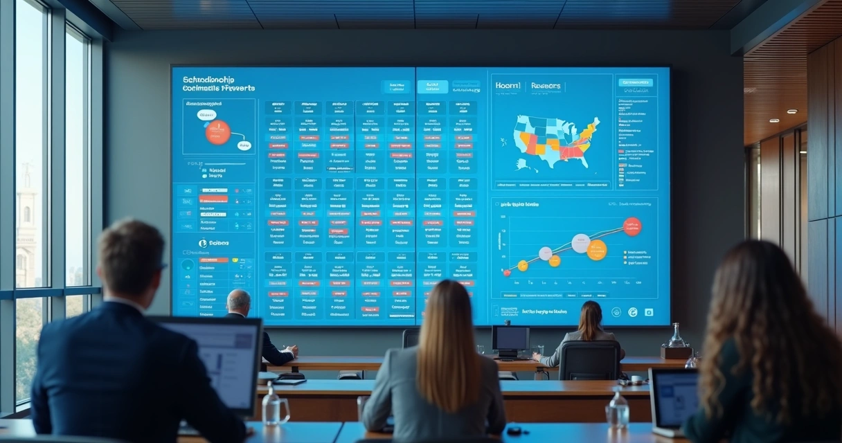 Painel digital exibindo informações sobre projetos de lei e votações 