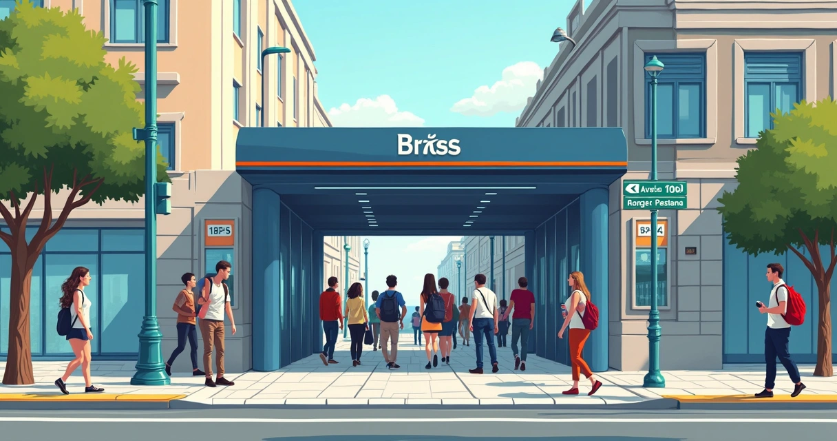 Estação de metrô Brás São Paulo acesso estamparias 