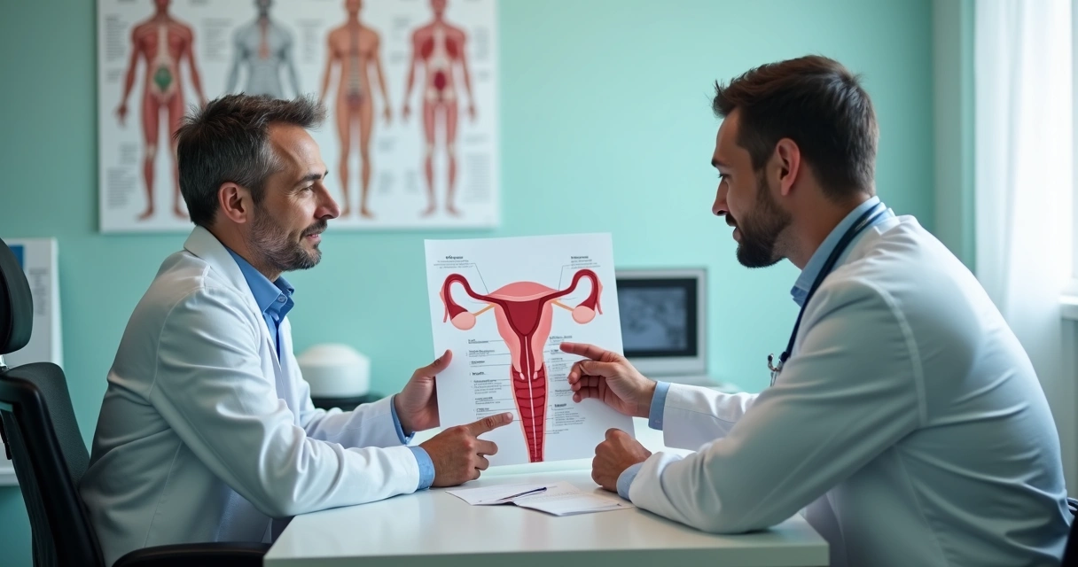 Homem conversando com médico sobre tratamento peniano