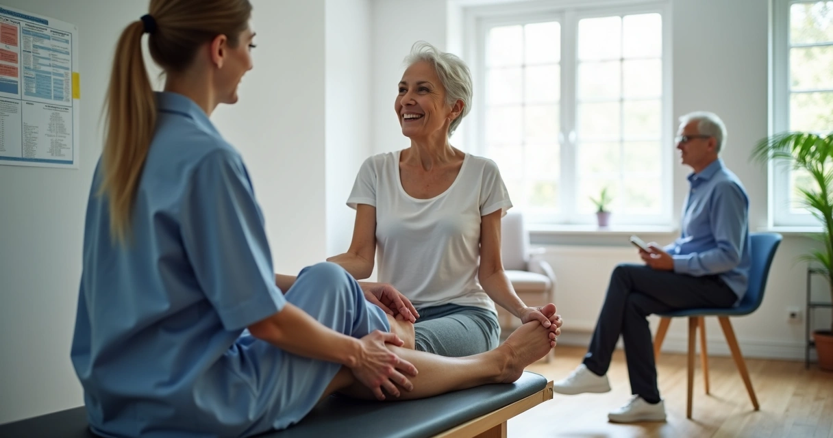 Cena de reabilitação física e psicológica para dor neuropática 
