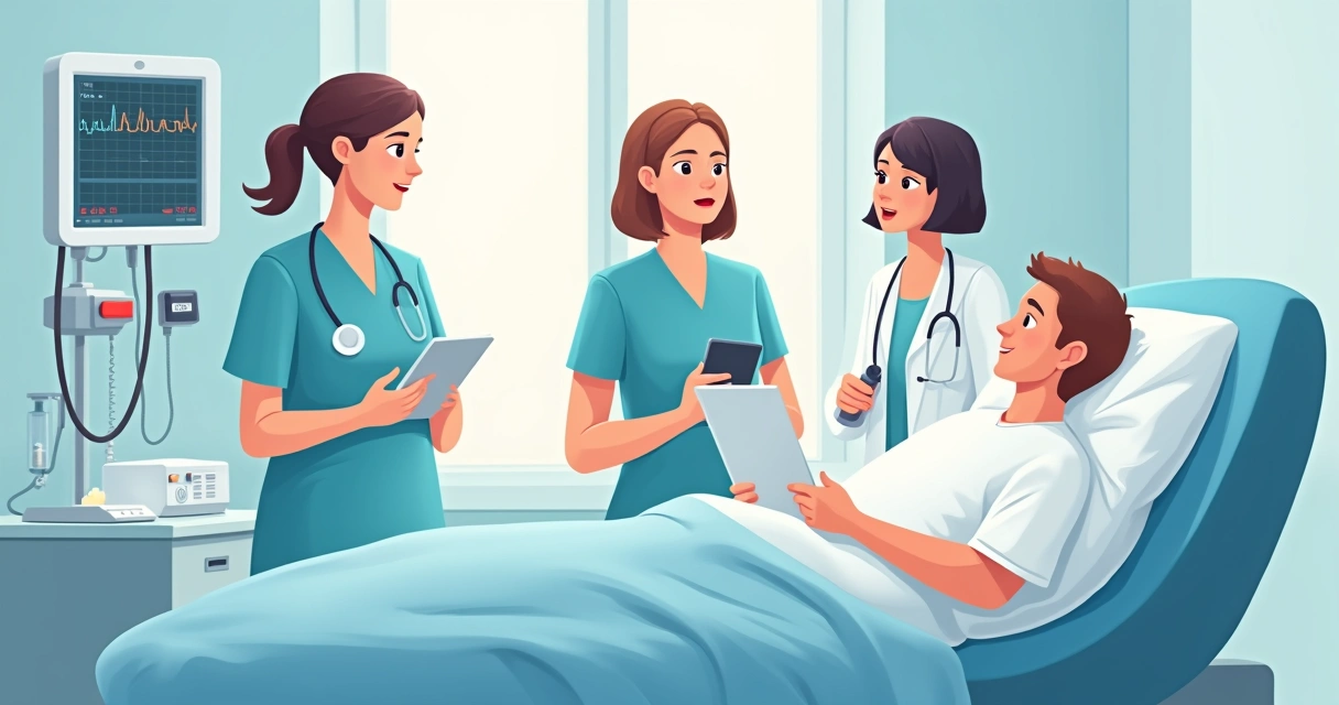 Abordagem multidisciplinar da endocardite em usuários de drogas injetáveis 3 Equipe clínica monitorando paciente com endocardite