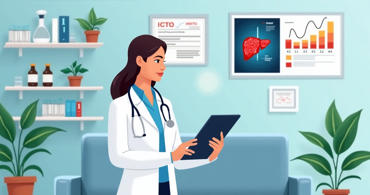 Aspectos atuais da infecção viral: diagnóstico e tratamento das hepatites e da covid-19 3 Profissional de saúde analisando exames para tratamento da hepatite