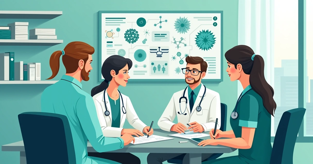 Uso de terapia antitoxina em infecções invasivas por Streptococcus pyogenes 1 Equipe multiprofissional analisando estratégias de tratamento de infecções invasivas