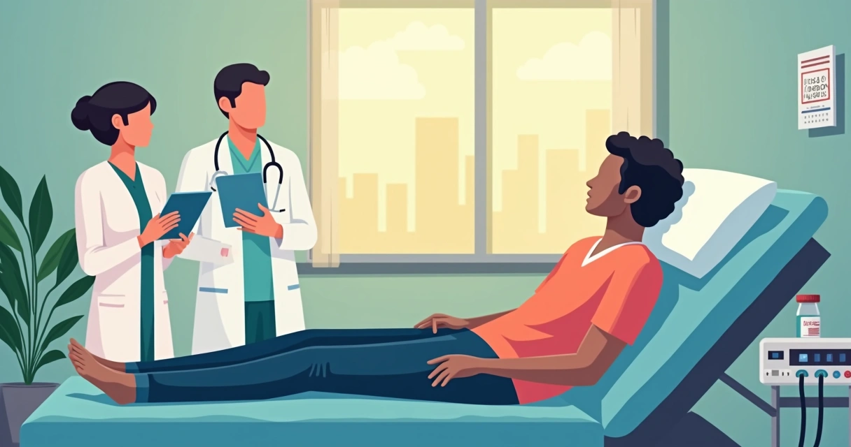 Diagnóstico e tratamento do sarcoma de Kaposi em HIV positivos 3 Pessoa em tratamento quimioterápico para sarcoma de Kaposi