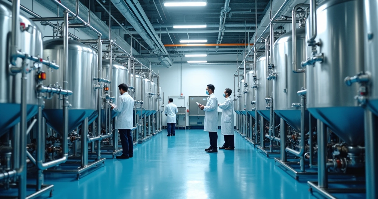 Sistema de reuso de água industrial em sala de produção 