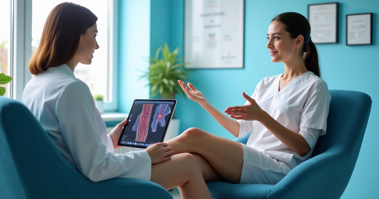 Paciente em consulta com especialista vascular em Anápolis