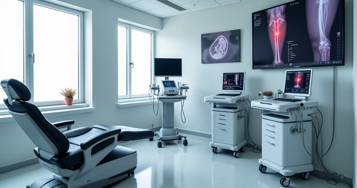 Equipamentos modernos para tratamento vascular em clínica de Anápolis 