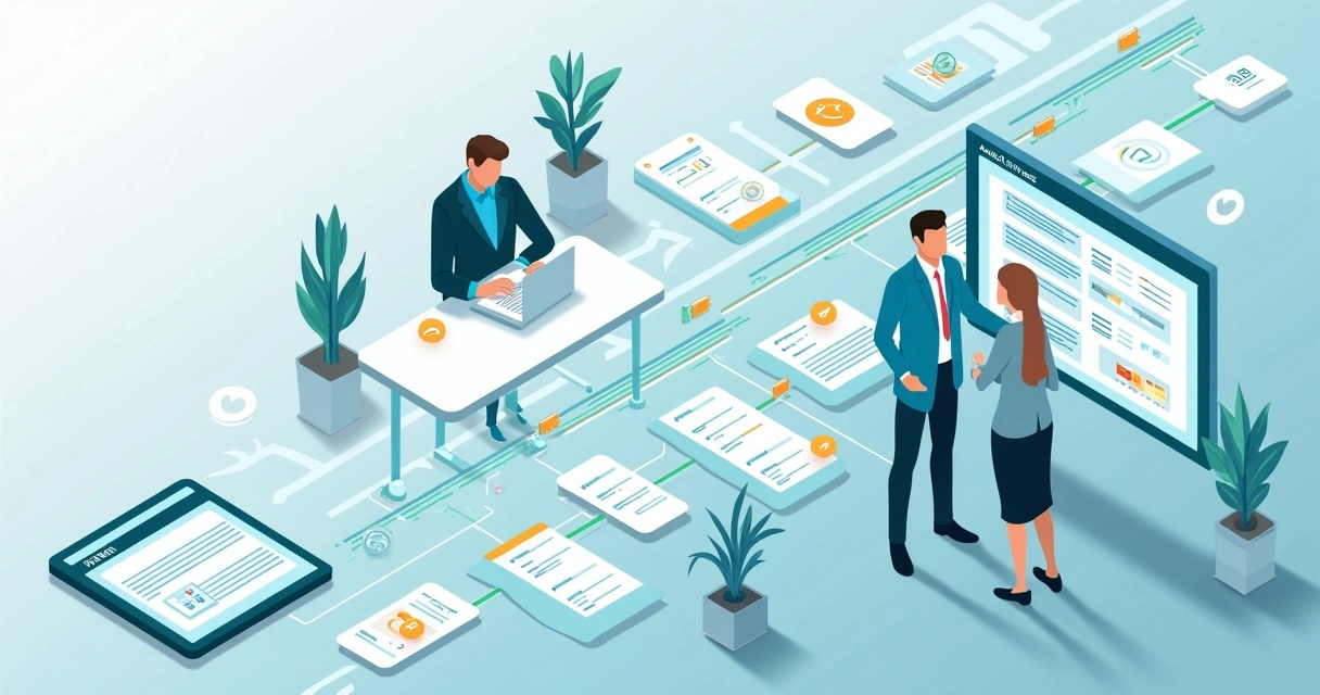 Linea de tiempo digital conectando datos laborales en auditoría 