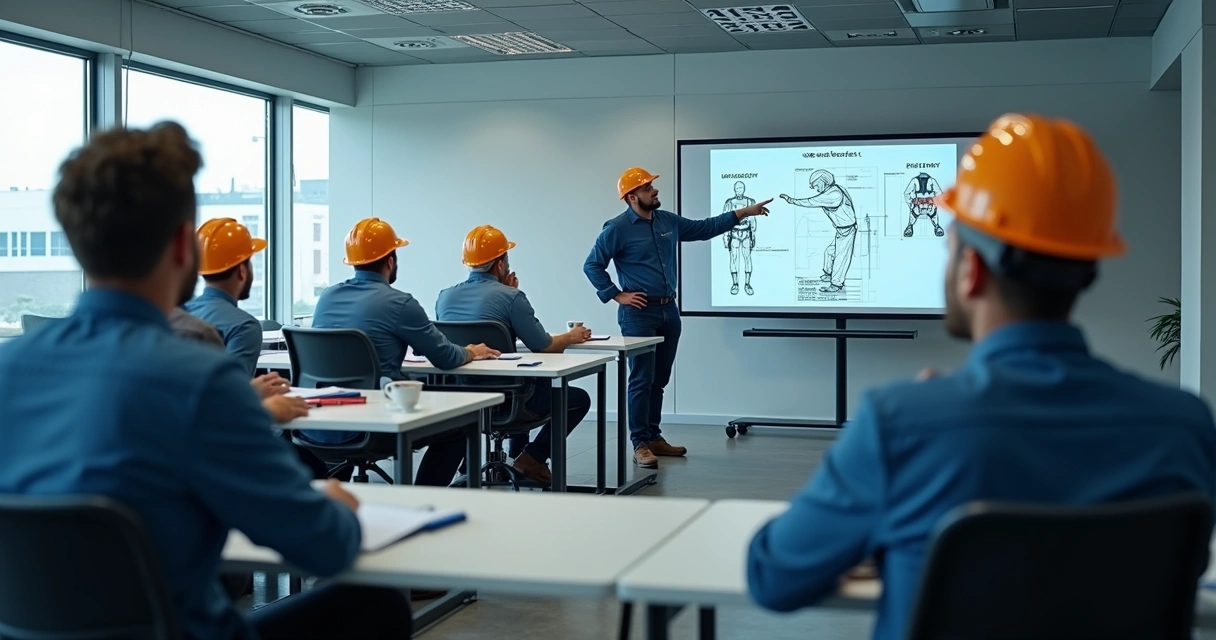Treinamento de trabalho em altura em sala presencial