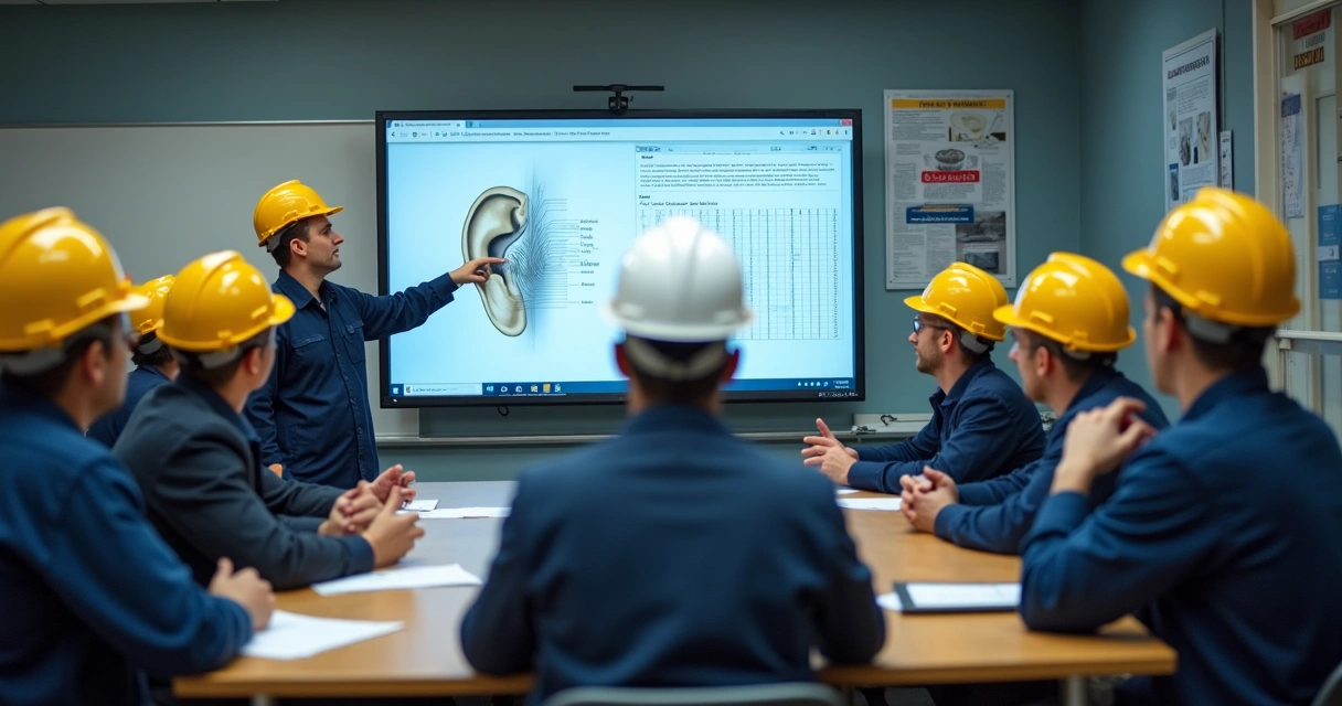 Treinamento de audiometria para colaboradores da indústria