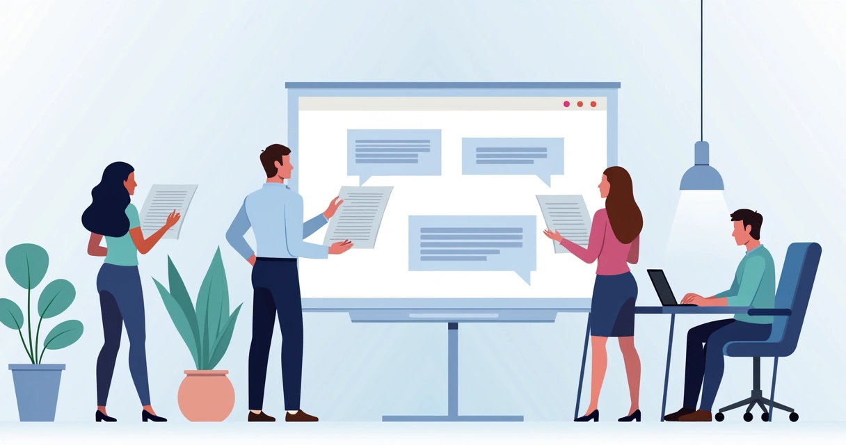 Equipe treinando bot com exemplos de mensagens