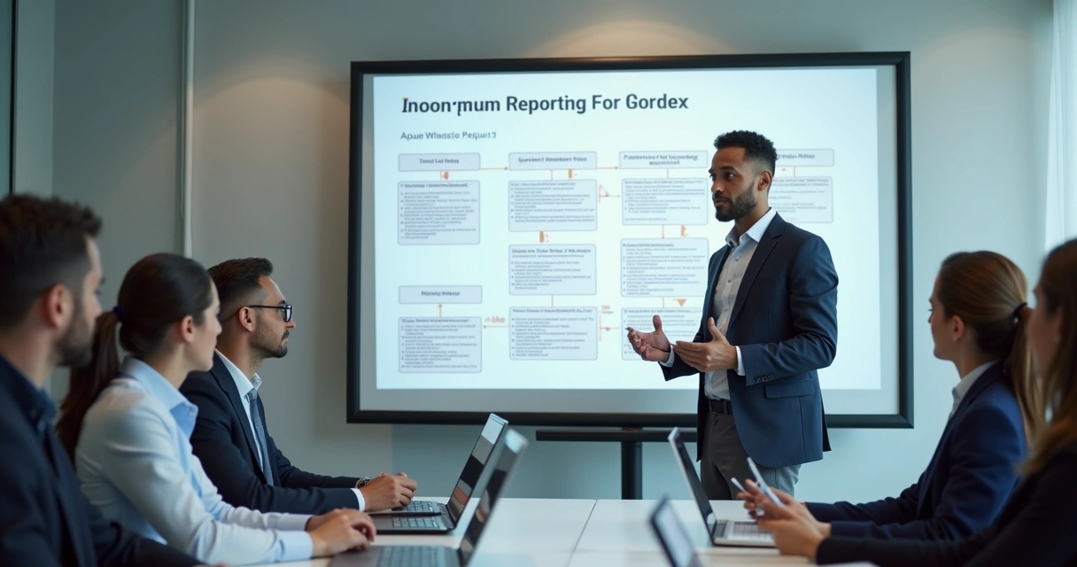 Treinamento sobre canal de denúncias sendo aplicado a equipe 